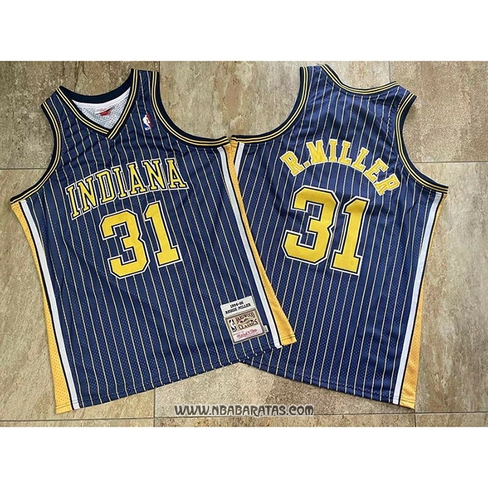 Camiseta Indiana Pacers Reggie R.Miller #31 Mitchell & Ness1994-95 Azul